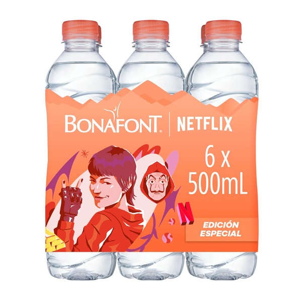 Agua Natural Bonafont 6 Pack 500ML