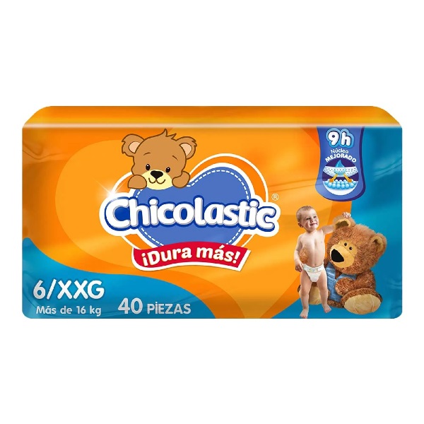 Pañal Chicolastic Desechable para Bebé Talla 6 XX Grande