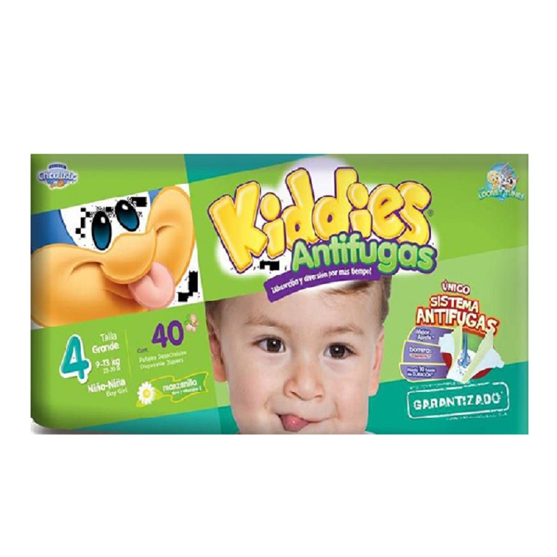Kiddies Antifugas Etapa 4 Unisex 40 Pañales