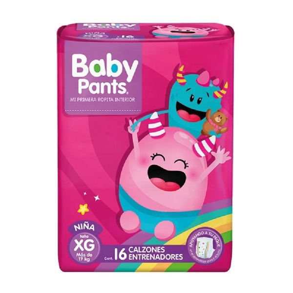 Baby Pants Calzones Entrenadores Desechables Para Niña Talla Extra Grande