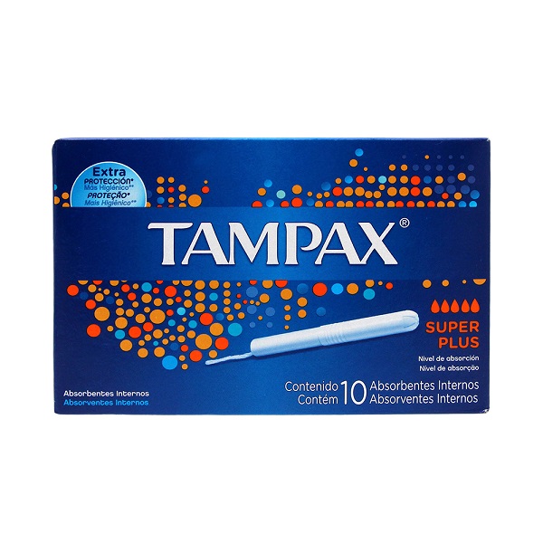 Tampax Absorbentes Internos con Aplicador 10 Piezas