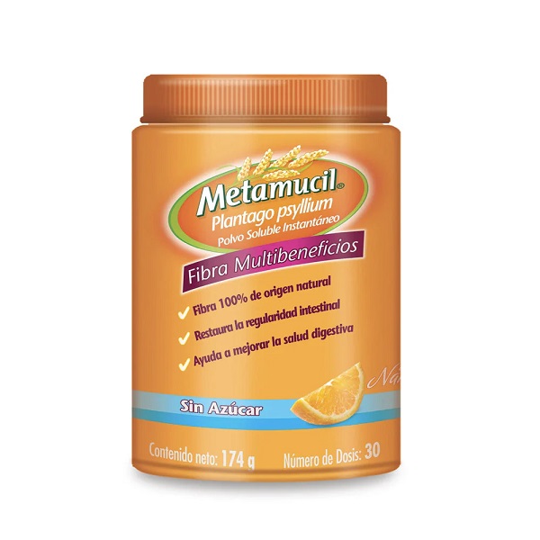 Metamucil Fibra Multibeneficios Polvo Bote 174G