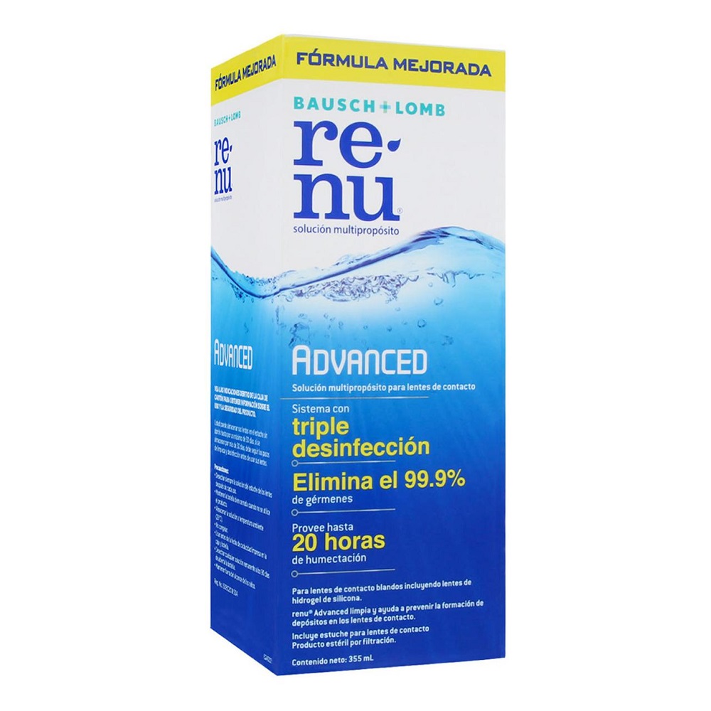 Renu Advanced Solución Multipropósito para Lentes de Contacto 355ML