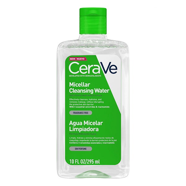 CeraVe Agua Micelar Limpiadora Para Rostro Botella 295ML
