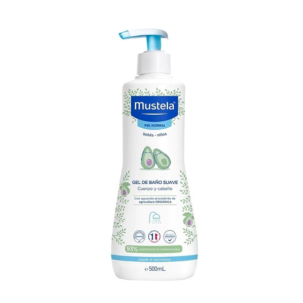 Mustela Gel de Baño Suave para Bebés y Niños con Piel Normal 500ML