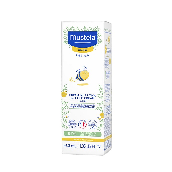 Mustela Crema Facial Nutritiva Bebés y Niños con Piel Seca Tubo 40ML