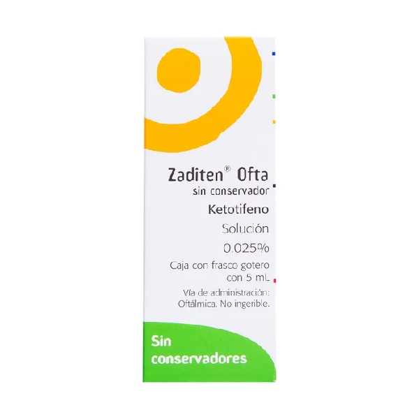 Zaditen Oftálmica (Ketotifeno) 5ml