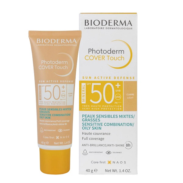 Bioderma Photoderm Cover Touch FPS50+ Tono Claro Tubo 40ML