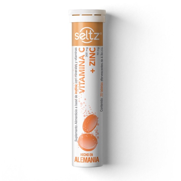Seltz Vitamina C + Zinc 20 Tabletas