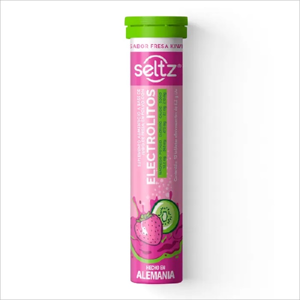 Seltz Electrolitos Sabor Fresa Kiwi Suplemento Alimenticio Efervescente