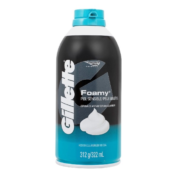 Gillette Foamy Espuma De Afeitar Lata 312G