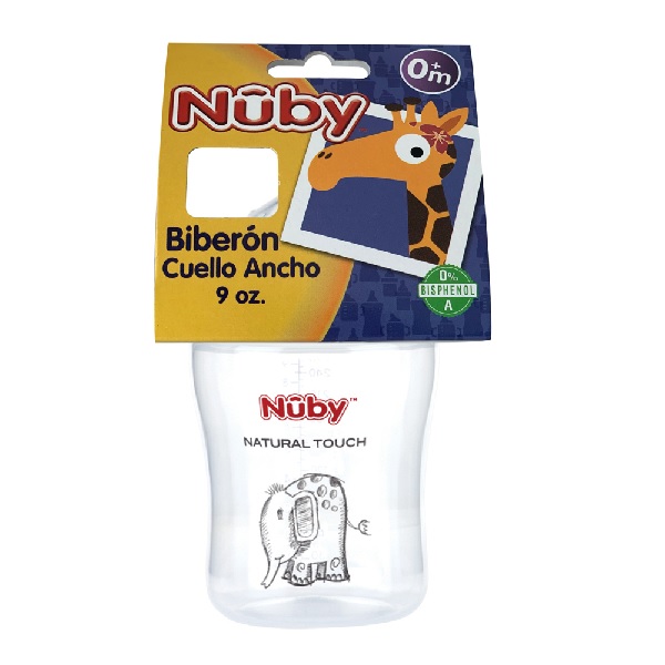 Biberón Nuby Cuello Ancho 90 Oz 270 ML