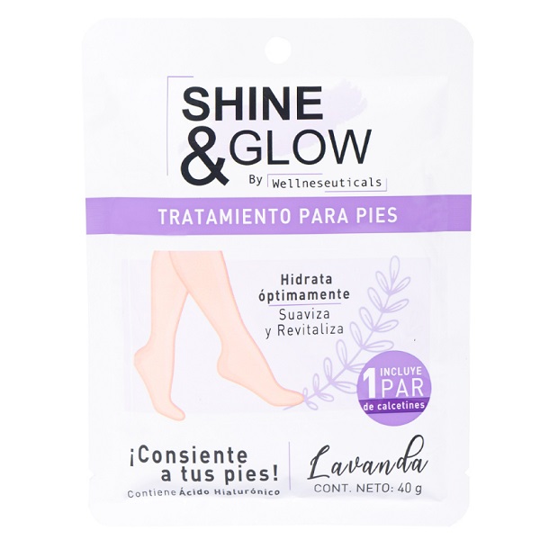 Shine & Glow Tratamiento Para Pies Lavanda 40G