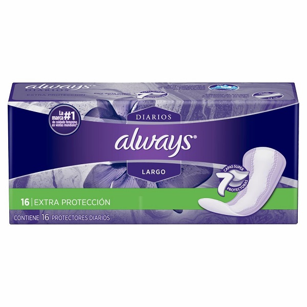 Always Diarios Pantiprotectores Largos 16 Piezas