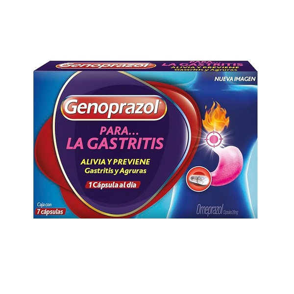 Genoprazol Omeprazol Caja 7 Cápsulas