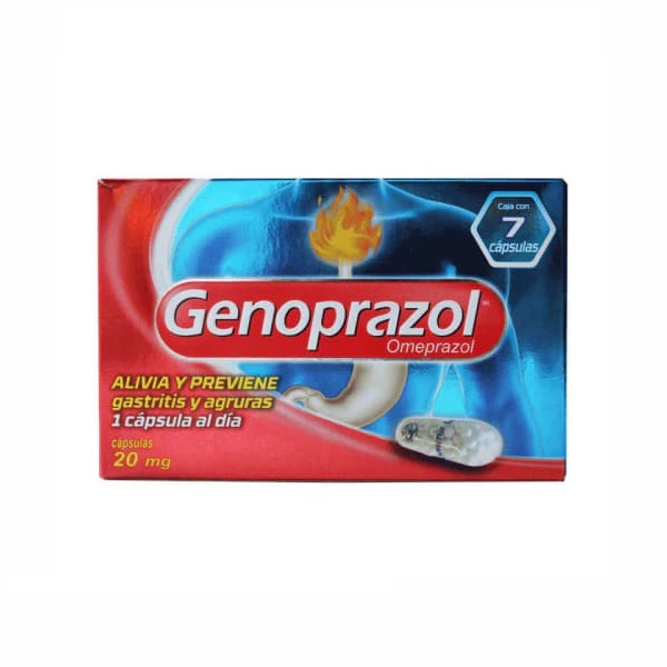 Genoprazol Omeprazol Caja 7 Cápsulas