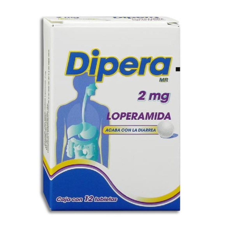 Dipera Loperamida 2mg 12 Tabletas