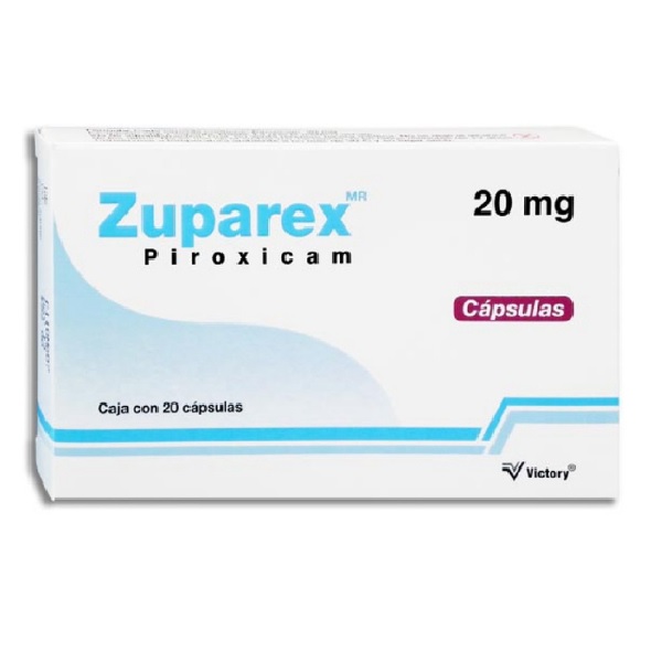 Zuparex (Piroxicam) 20mg  20 Cápsulas