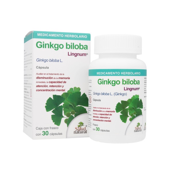 Lingnum Ginkgo Biloba Frasco 30 Cápsulas