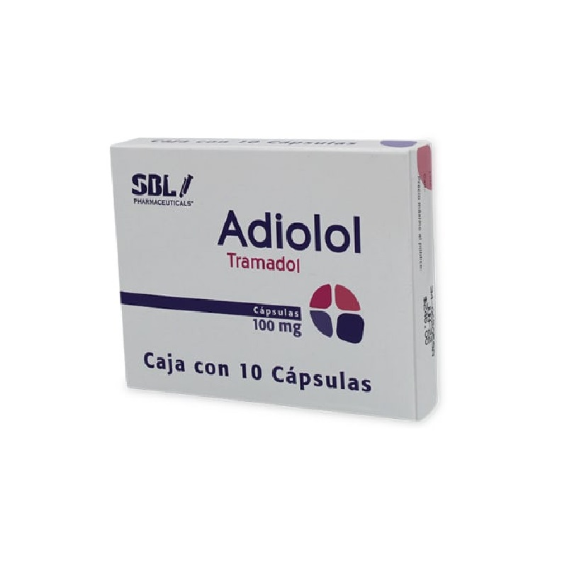 Adiolol Tramadol 100MG 10 cápsulas