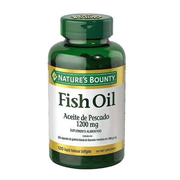 Nature's Bounty Aceite de Pescado 1200MG Frasco 120 Cápsulas