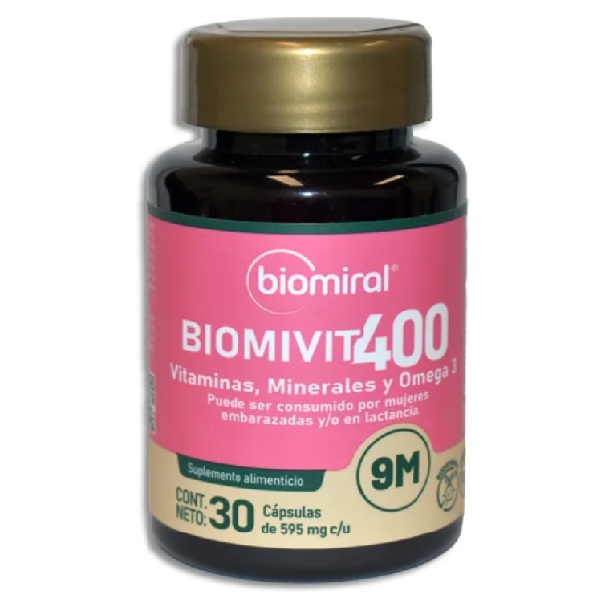 Biomivit-400 Multivitamínico 30 Cápsulas