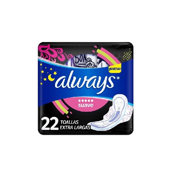 Always Toallas Femeninas 22 Piezas