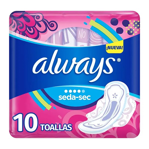Always Seda-Sec Día 10 Toallas