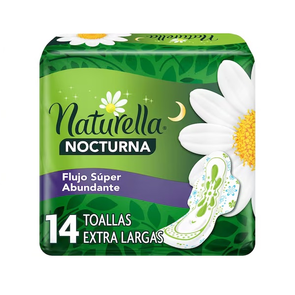 Naturella Nocturna Extra Largas 14 Piezas