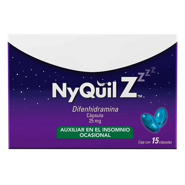 NyQuil Z Difenhidramina 15 Cápsulas