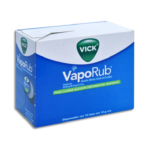 Vick Vaporub Caja con 12 Latas 12 G