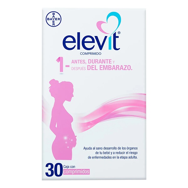 Elevit Multivitamínico Embarazo Caja 30 Comprimidos