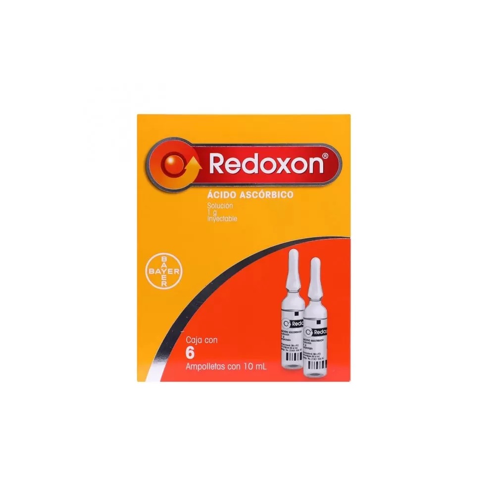 Redoxon Ácido Ascórbico Solución Inyectable Caja 6 Ampolletas