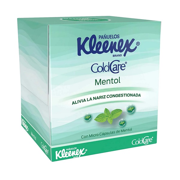 Kleenex ColdCare Mentol Caja 60 Pañuelos