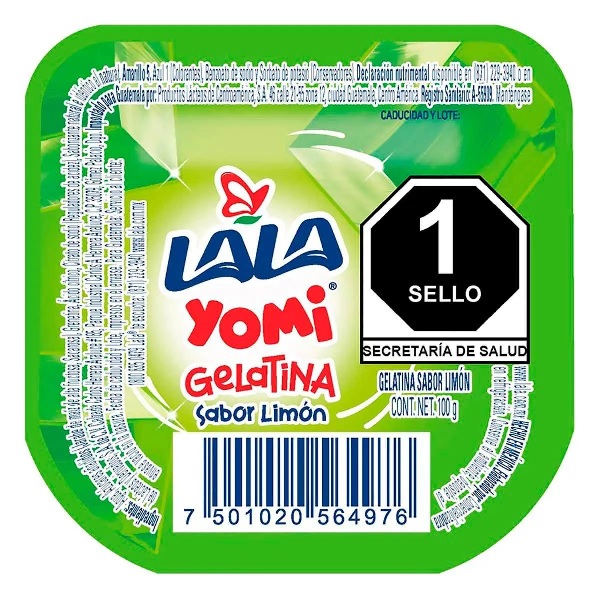 Lala Yomi Limón Reducida En Azúcar 100g