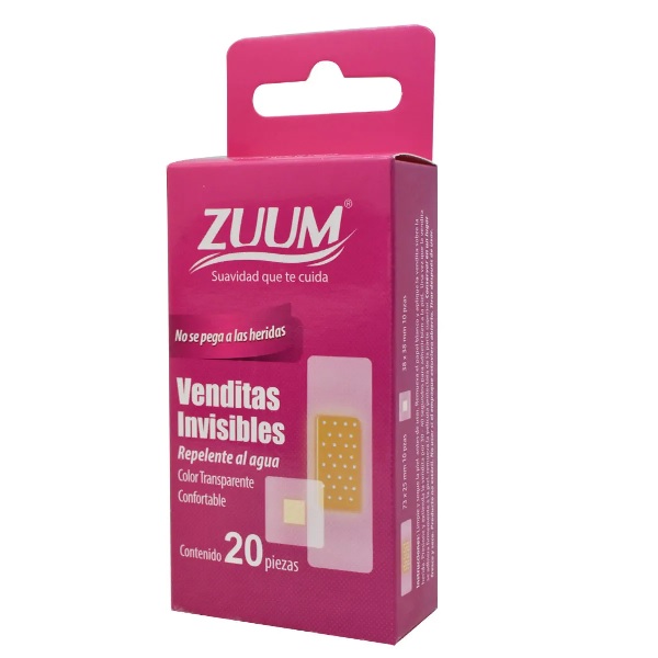 Zuum Venditas Adhesivas Invisibles 20 Piezas