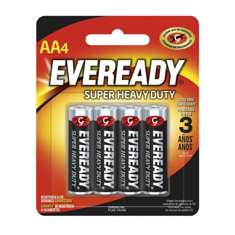 Eveready AA Pila Alcalina 4 Piezas