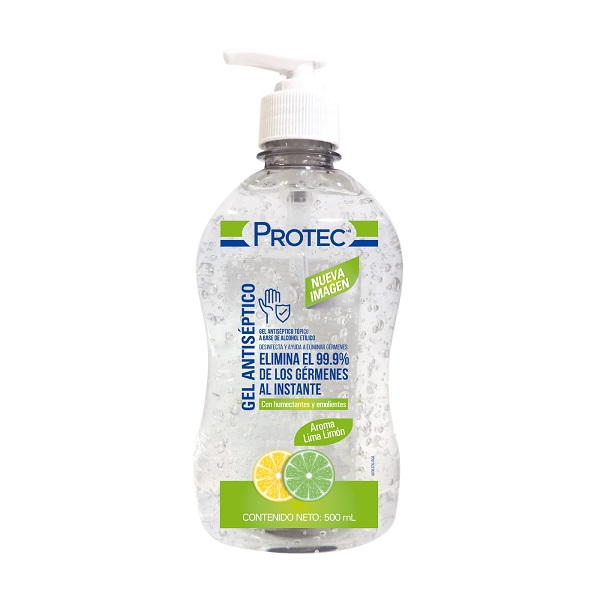 Protec Gel Antibacterial Lima Limón 500ML