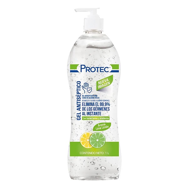 Protec Gel Antibacterial Lima Limón 1L