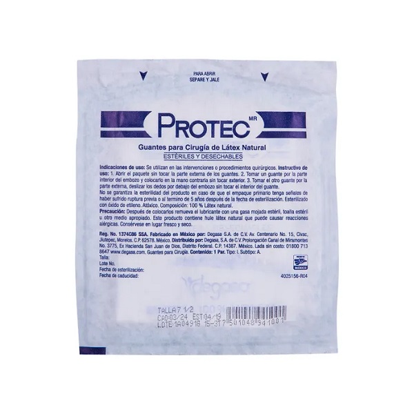 Protec Guantes Para Cirugía No. 7.5