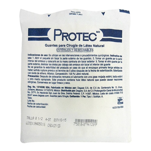 Protec Guantes Para Cirugía No. 8