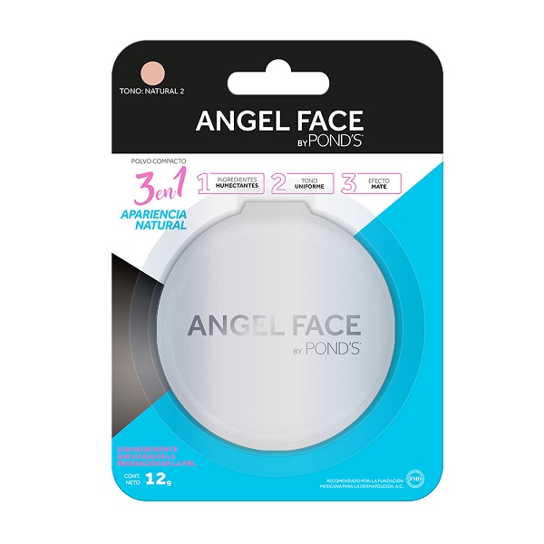 Angel Face 3en1 Polvo Compacto Natural 12G