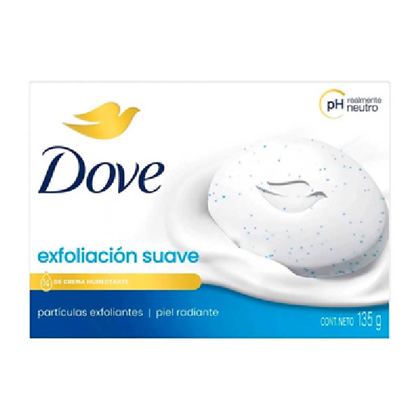 Dove Exfoliación Suave Jabón 135g
