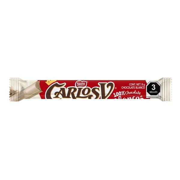 Carlos V Stick Chocolate Blanco 8G