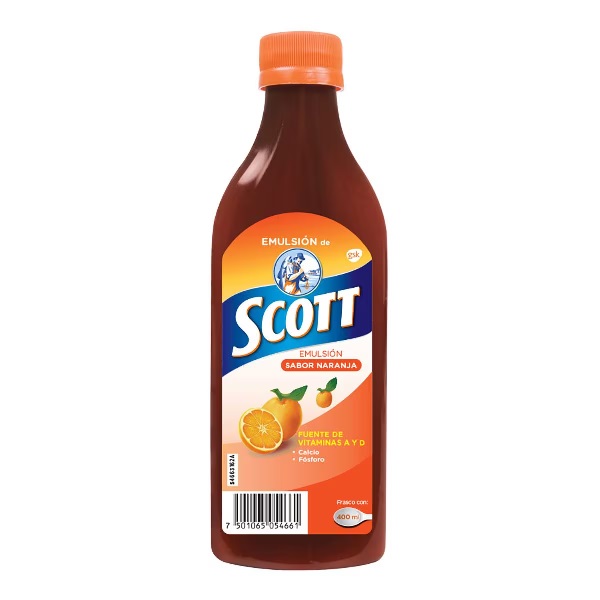 Emulsión Scott Sabor Naranja 400 ml