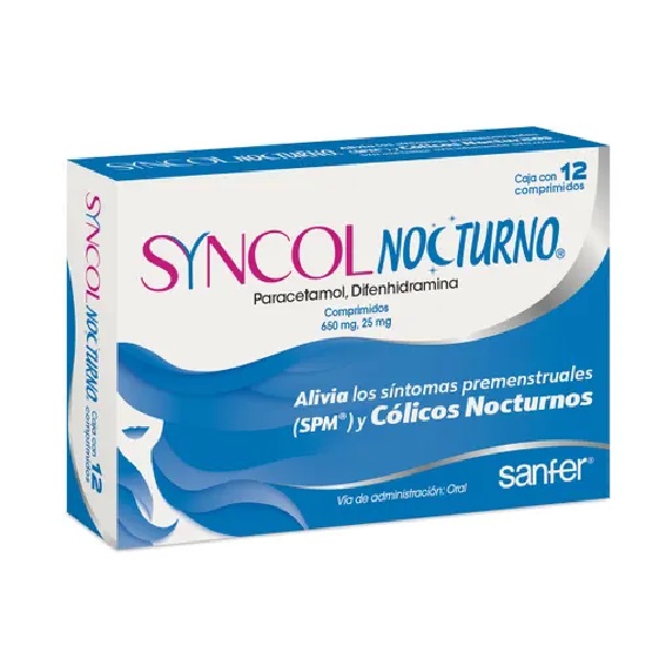 Syncol Nocturno 12 Comprimidos