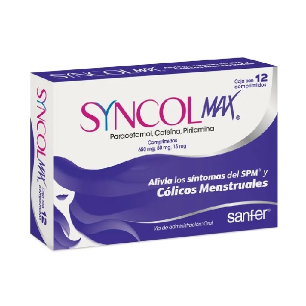 Syncol Max Caja 12 Comprimidos