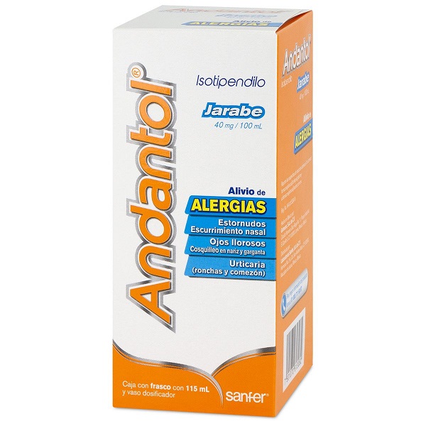 Andantol Isotipendilo 40MG Jarabe Frasco 115ML