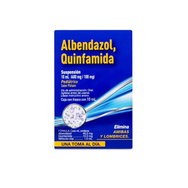 Albendazol/ Quinfamida Suspensión Frasco 10ML