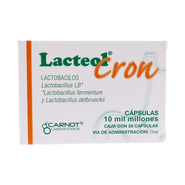 Lacteol Cron Lactobacilos Caja 28 Cápsulas